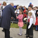 The King and Queen arrive at Frøya (Photo: Ned Alley / NTB scanpix)